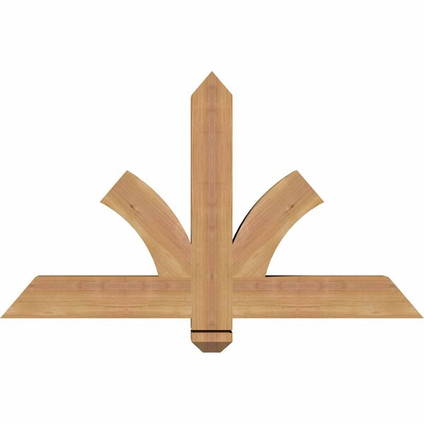 Ekena Millwork Redmond Smooth Timber Gable Bracket, Western Red Cedar, 36"W x 21"H x 3 1/2"D x 3 1/2"F, 14/12 Pitch GBW036X21X0404RED00SWR - main